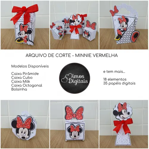 Arquivo de Corte Minnie Vermelha - 0016