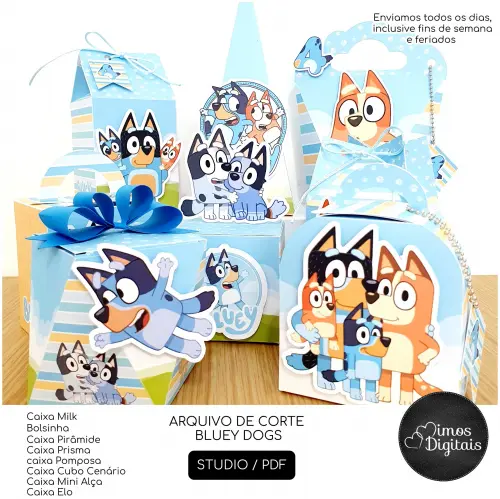 Arquivo de Corte Bluey Dogs - 0024