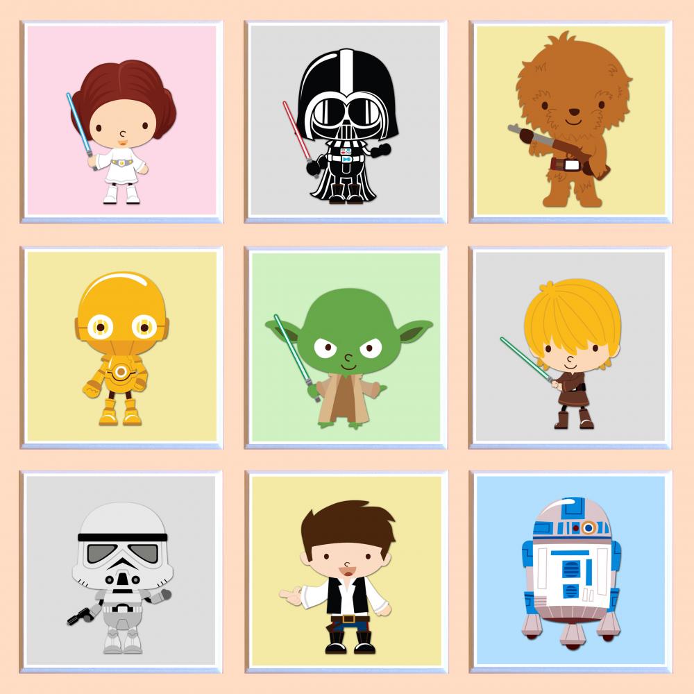 Kit de Quadros Star Wars Babies