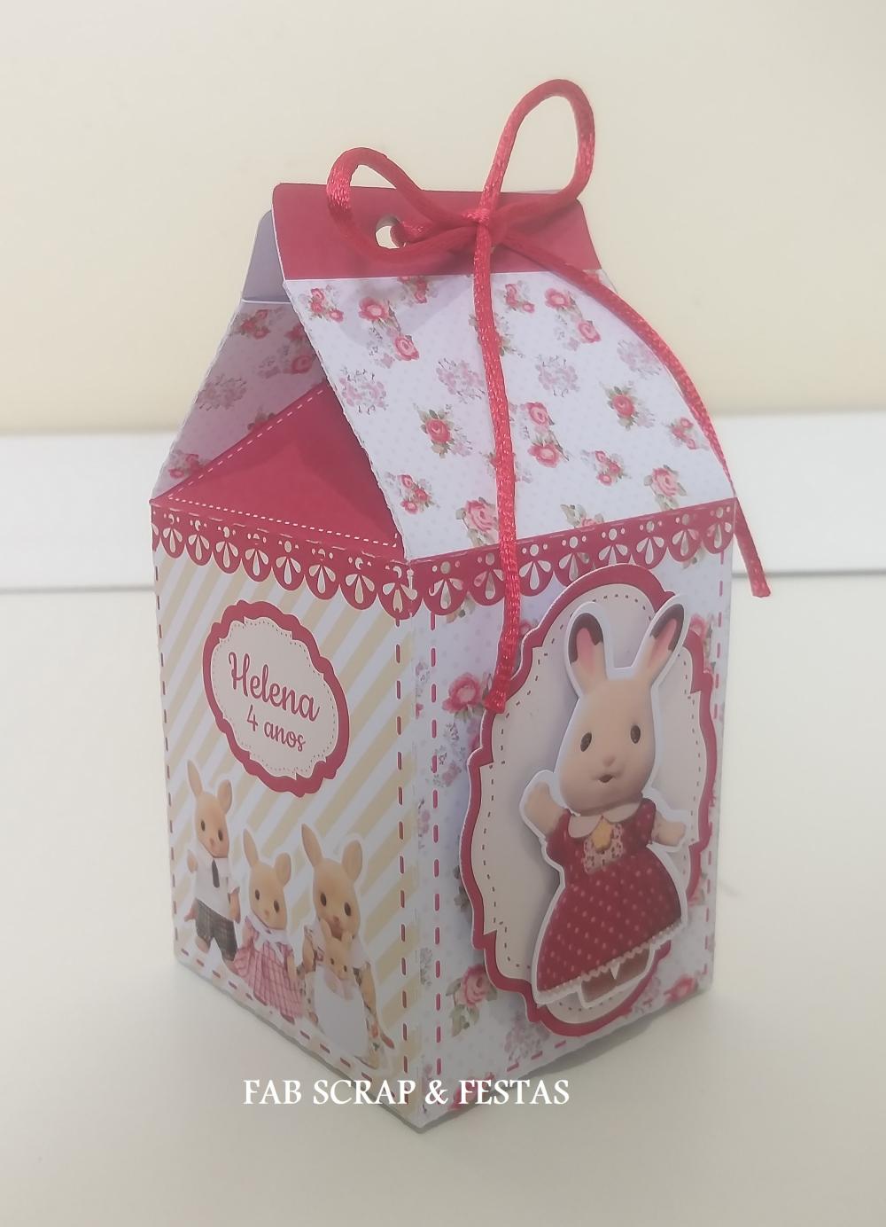 CAIXA MILK SYLVANIAN FAMILIES FLORAL