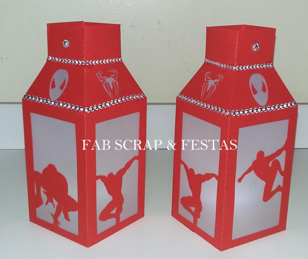 Lanterna Homem Aranha (desmontadas)