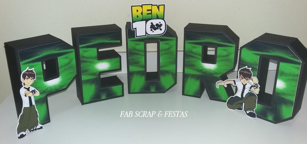 LETRAS 3D BEN 10