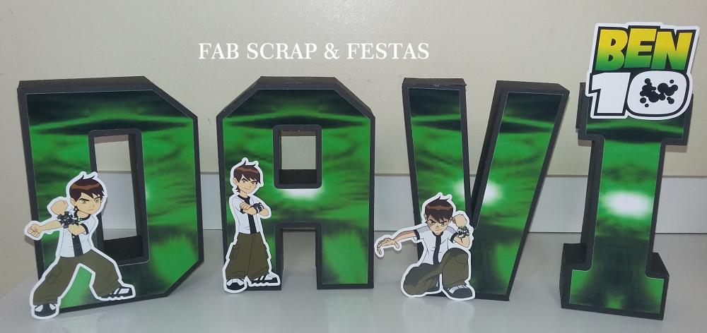 LETRAS 3D BEN 10