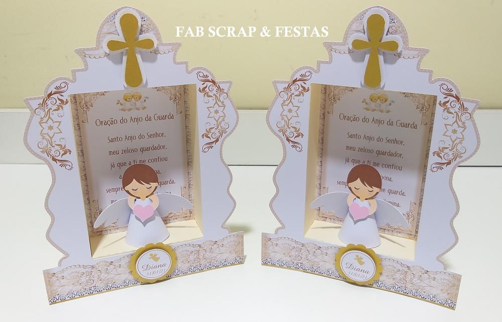 ORATÓRIO SCRAP DOURADO E BRANCO