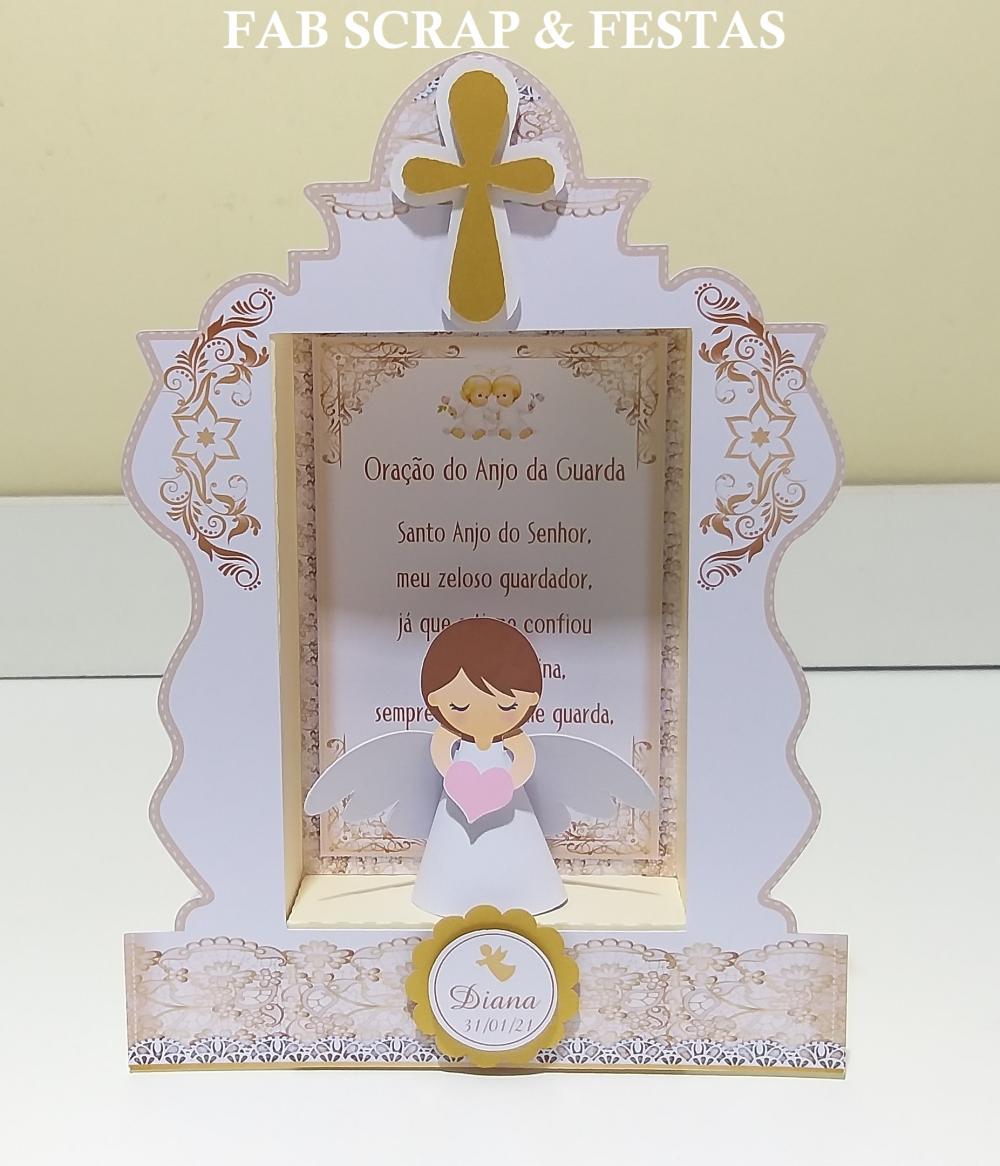 ORATÓRIO SCRAP DOURADO E BRANCO