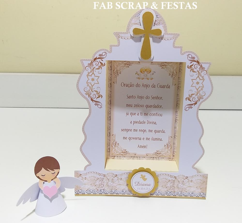 ORATÓRIO SCRAP DOURADO E BRANCO