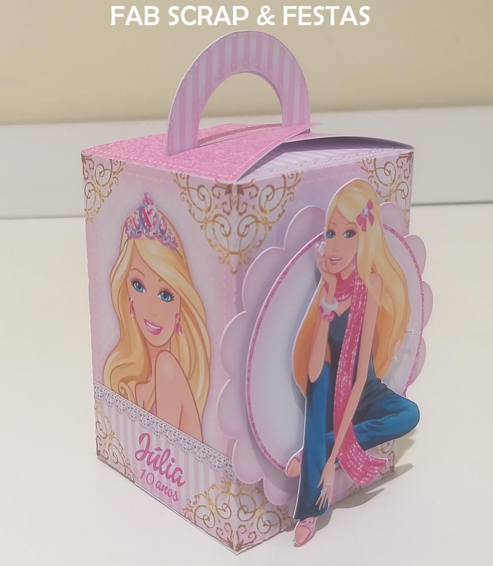 CAIXA CUBO ALTA COM ALÇA BARBIE