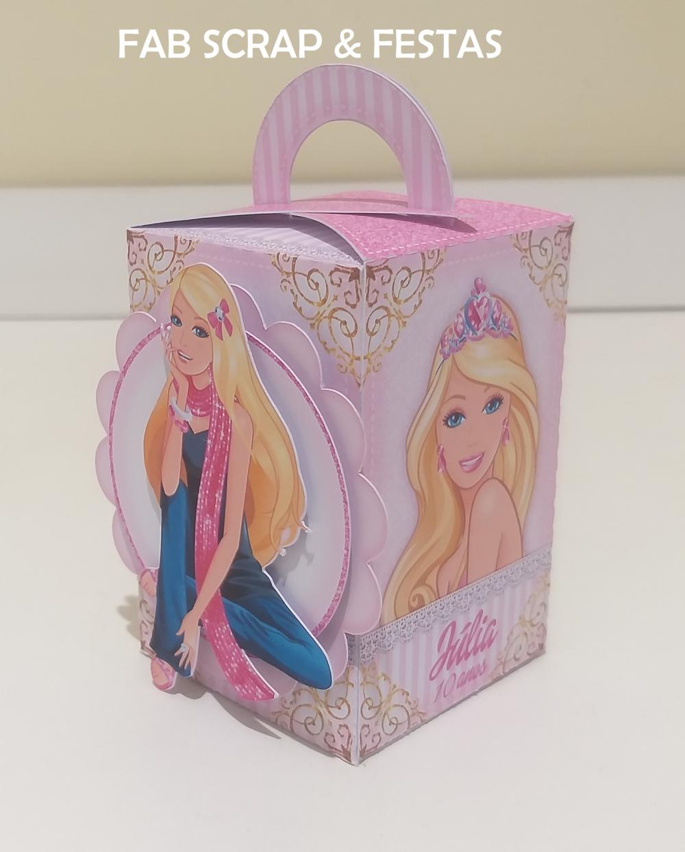 CAIXA CUBO ALTA COM ALÇA BARBIE