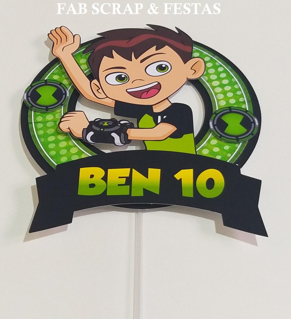 TOPO DE BOLO BEN 10