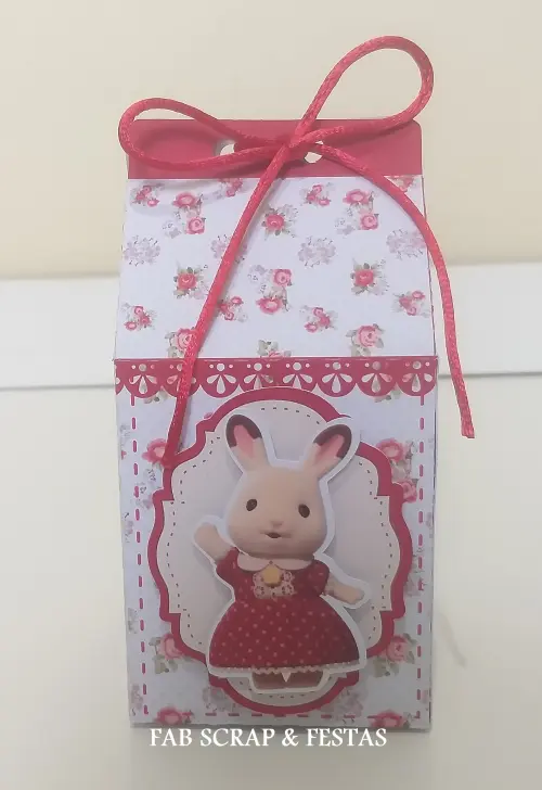 CAIXA MILK SYLVANIAN FAMILIES FLORAL