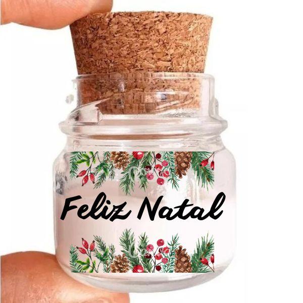 Mini Vela Aromática  Personalizada Natal 40g