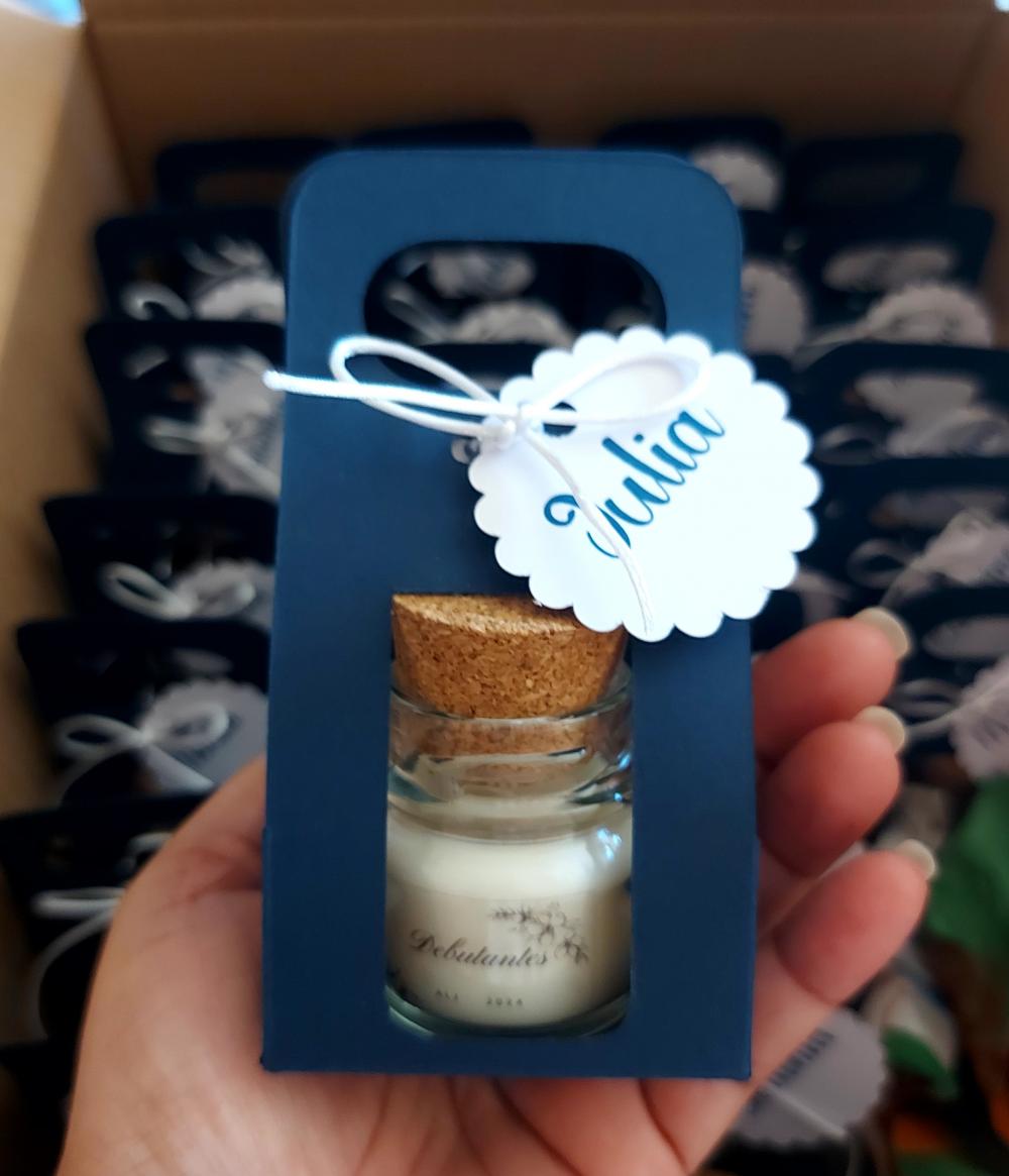 Mini Vela Aromática Personalizada Debutantes