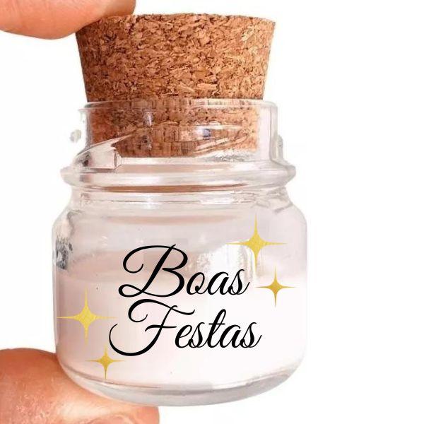 Mini Vela Aromática Boas Festas