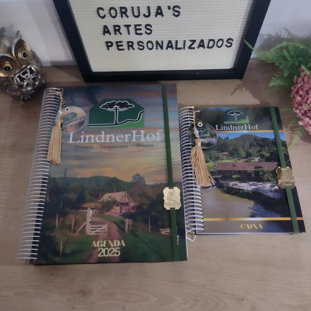 Agenda Grande - Tam. A4 - para Pousadas/hotel com Personalizaçã