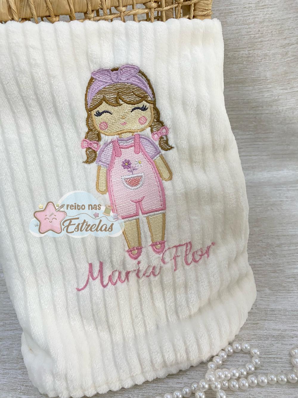 Manta bebê infantil fleece Boneca