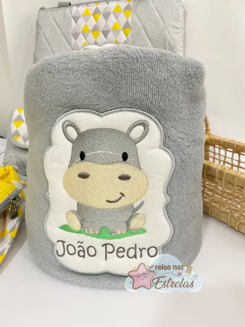 Manta para Bebê Personalizada Basic em Fleece