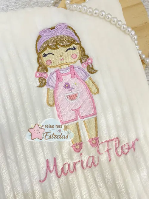 Manta bebê infantil fleece Boneca