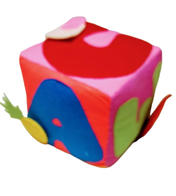 Cubo das Vogais em Feltro - Brinquedo Pedagógico