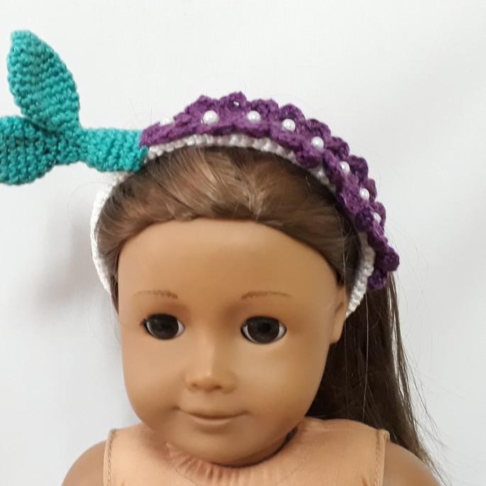 Tiara "Sereia"(Boneca American Girl e criança)