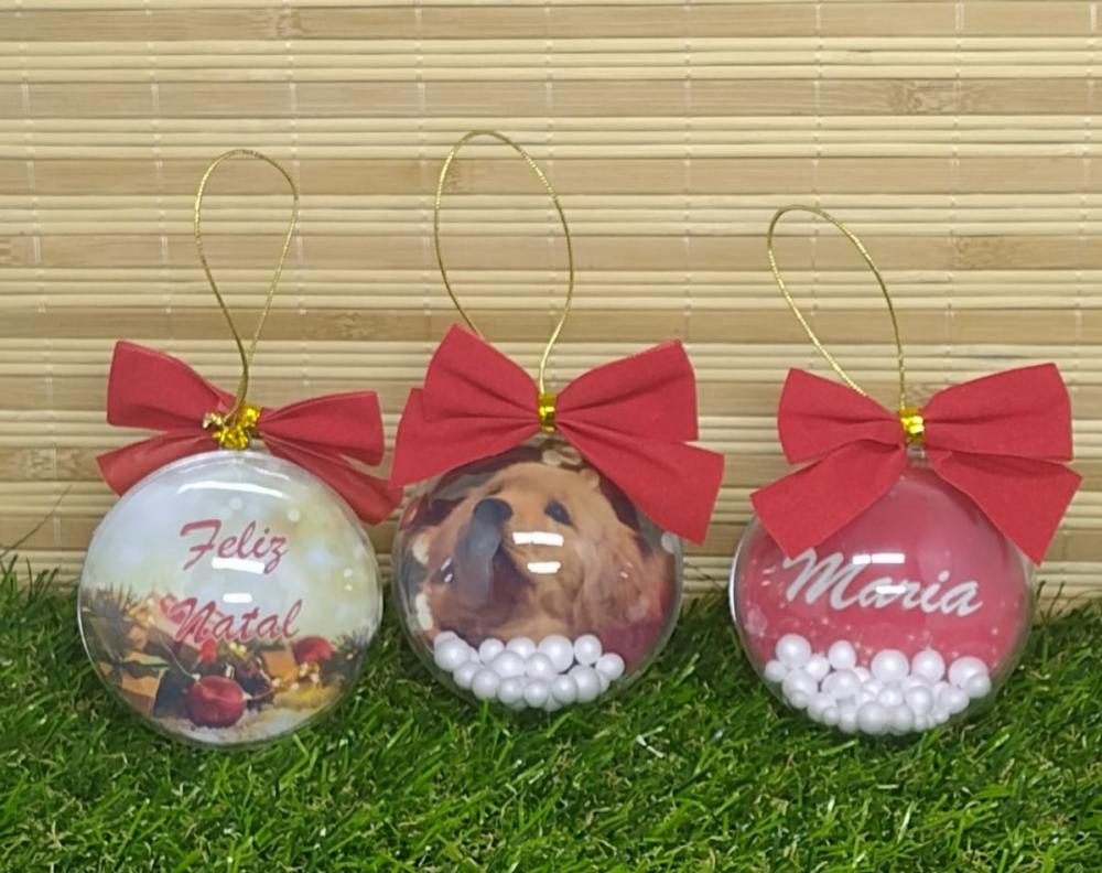 Bola de árvore de Natal Personalizada com Foto