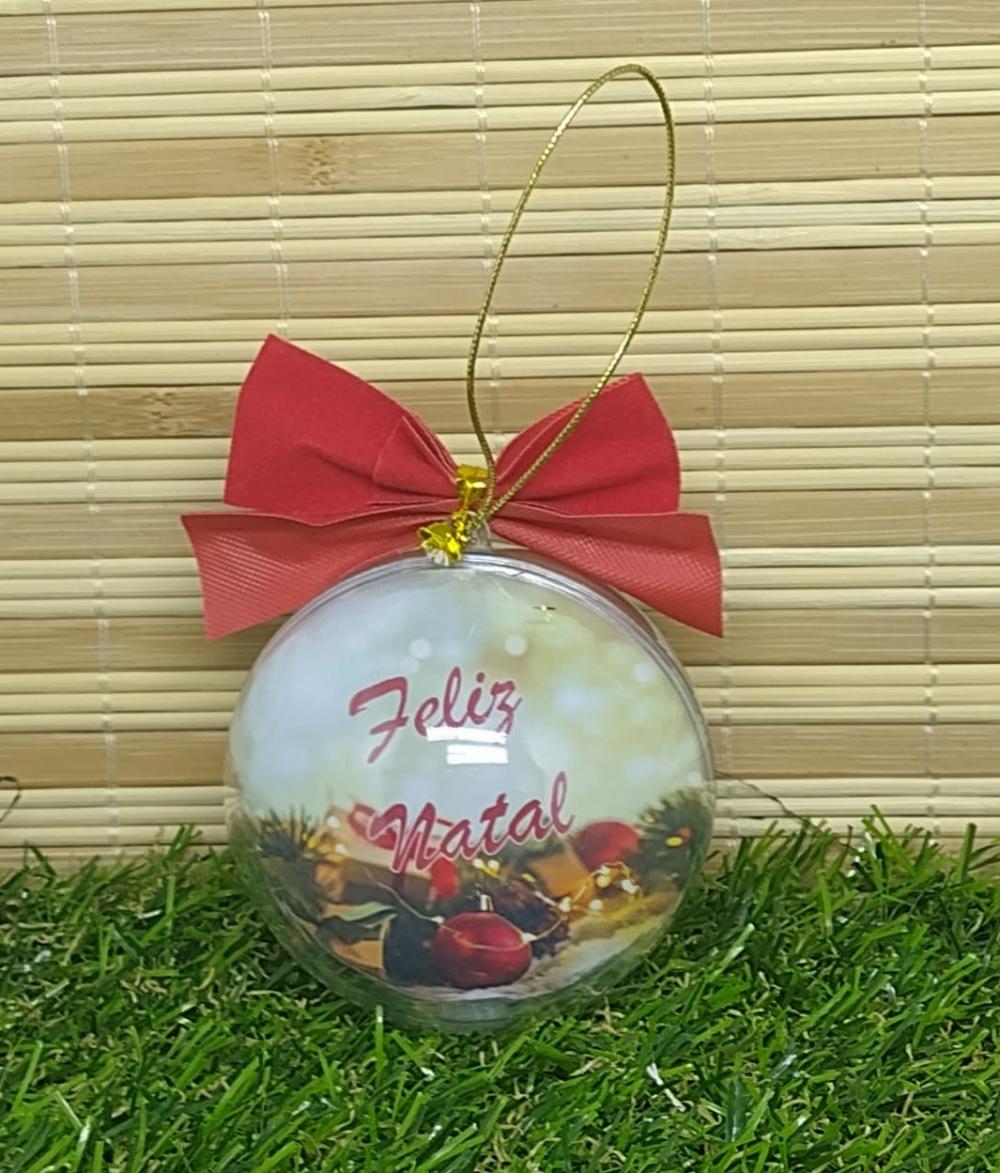 Bola de árvore de Natal Personalizada com Foto