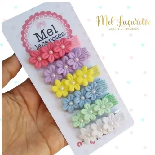 Kit de hair clips / kit com 6 unidades