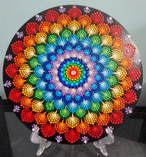 Mandala Chakras 30 cm mdf sem Suporte