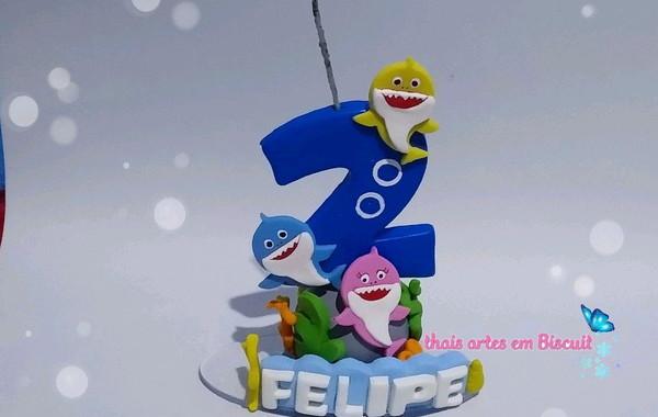 Velas personalizadas baby shark