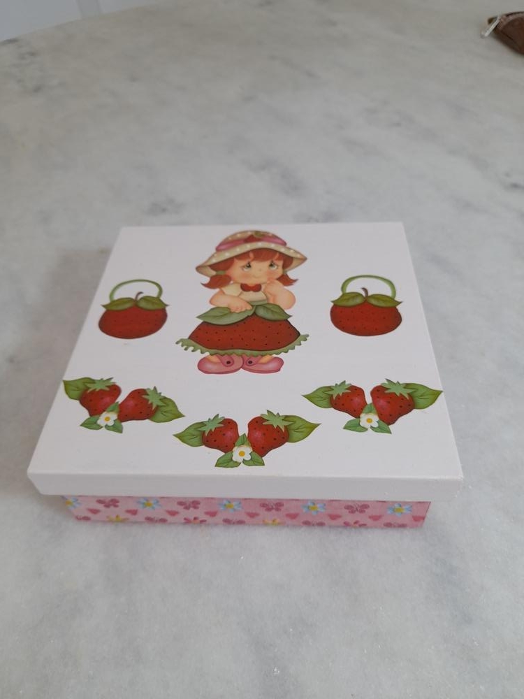 Caixa para Joia/biju em mdf Infantil Rosa