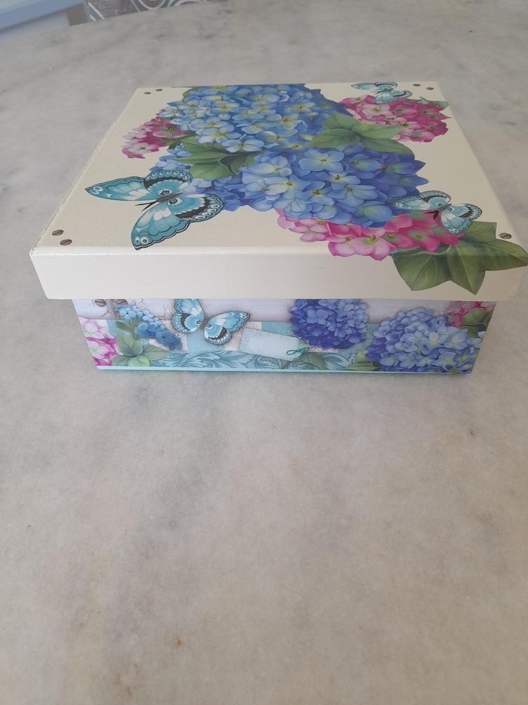 Caixa em mdf para Joia / Bijuteria Detalhe Floral