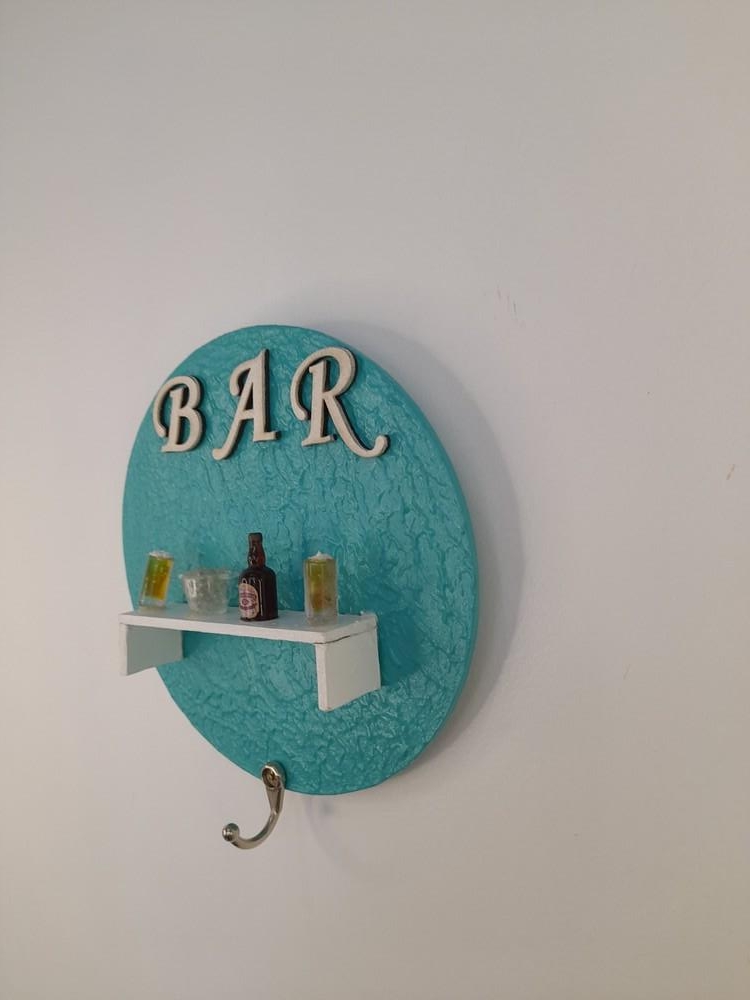 Placa em mdf para Bar Verde Decorado