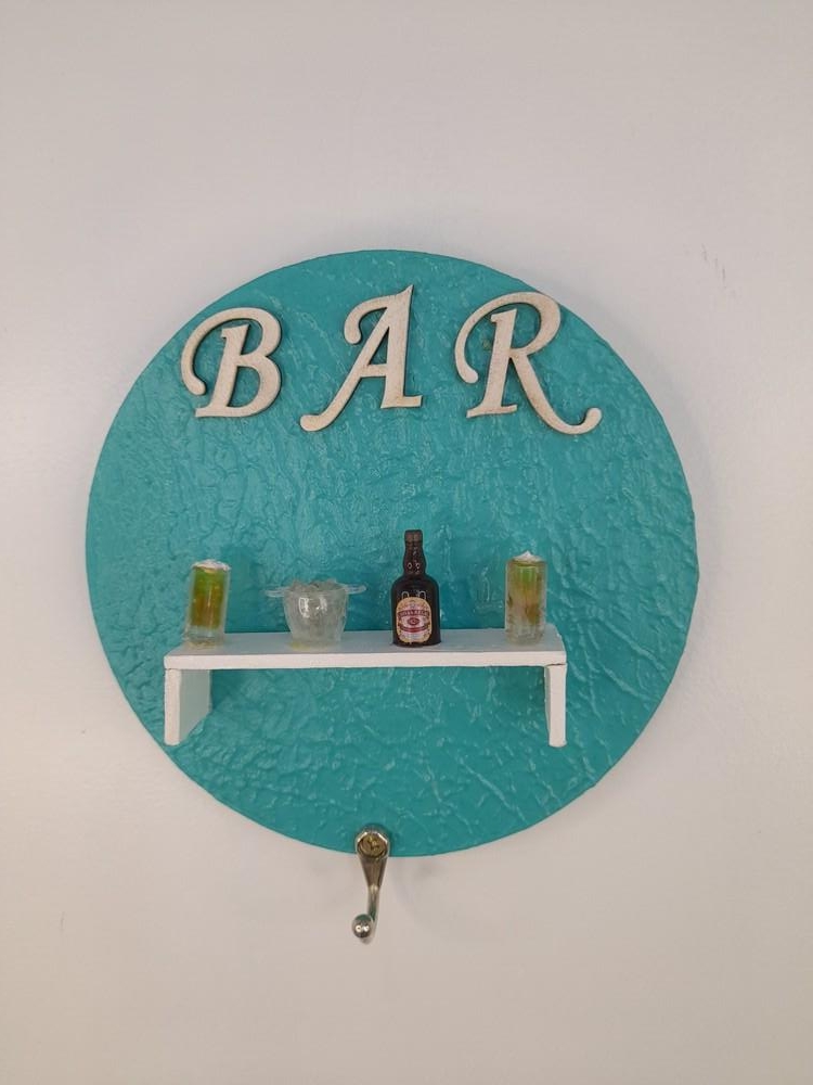 Placa em mdf para Bar Verde Decorado