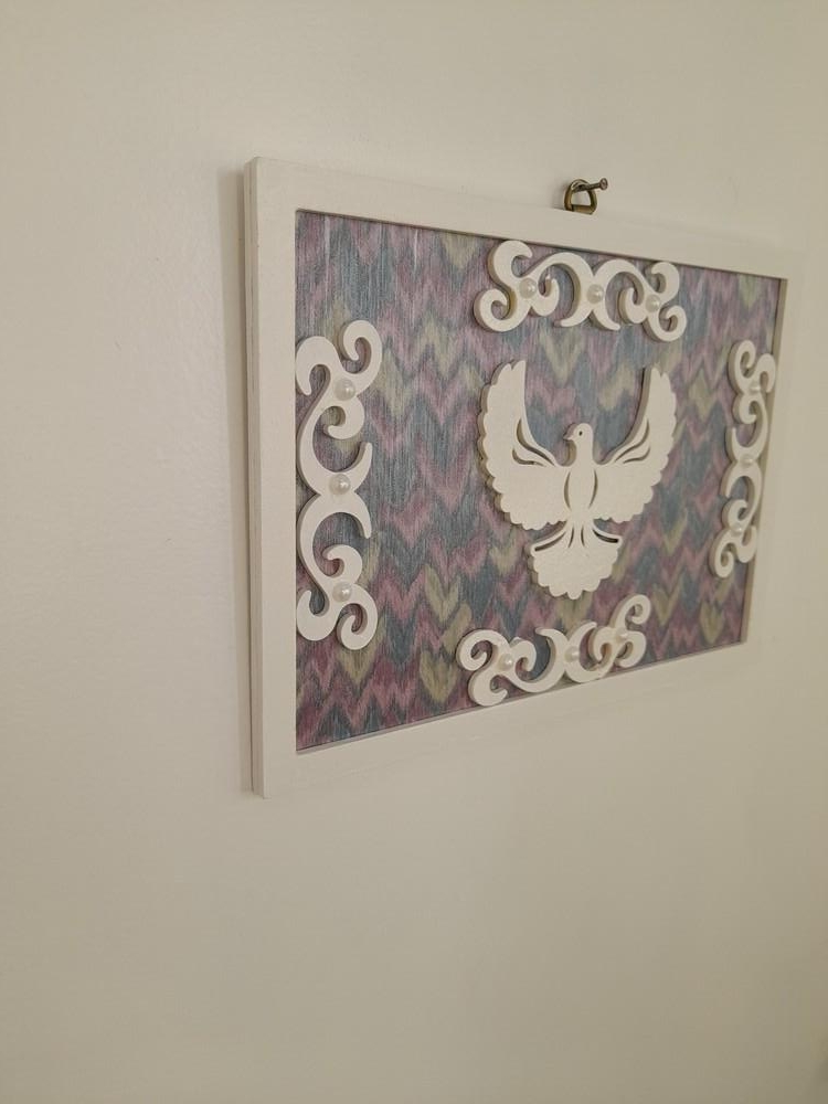 Quadro de mdf Branco com Divino Decorado