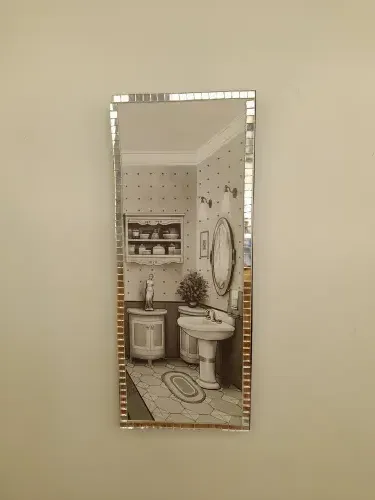 Quadro para Lavabo em mdf Decorado