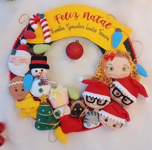 Guirlanda de Natal Personalizadas 33cm