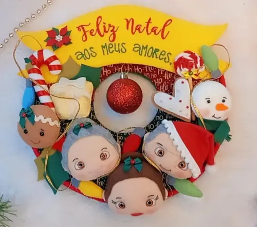 Guirlanda de Natal Personalizada com 25cm