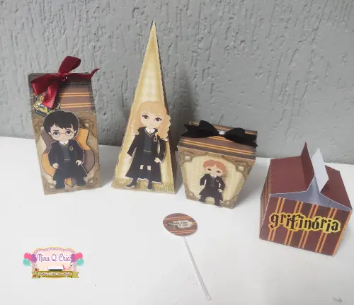 Kit 16 Caixinhas Personalizadas Harry Potter