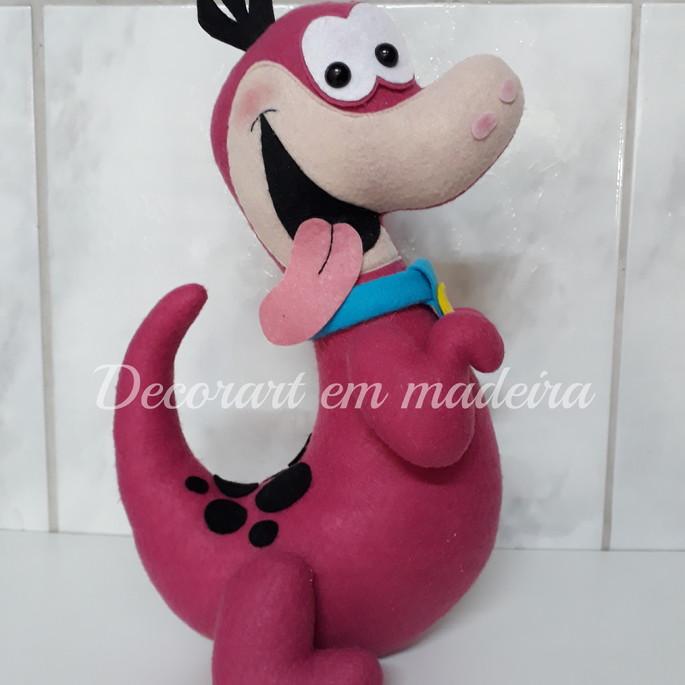 Dino Boneco decorativo em feltro Flintstones