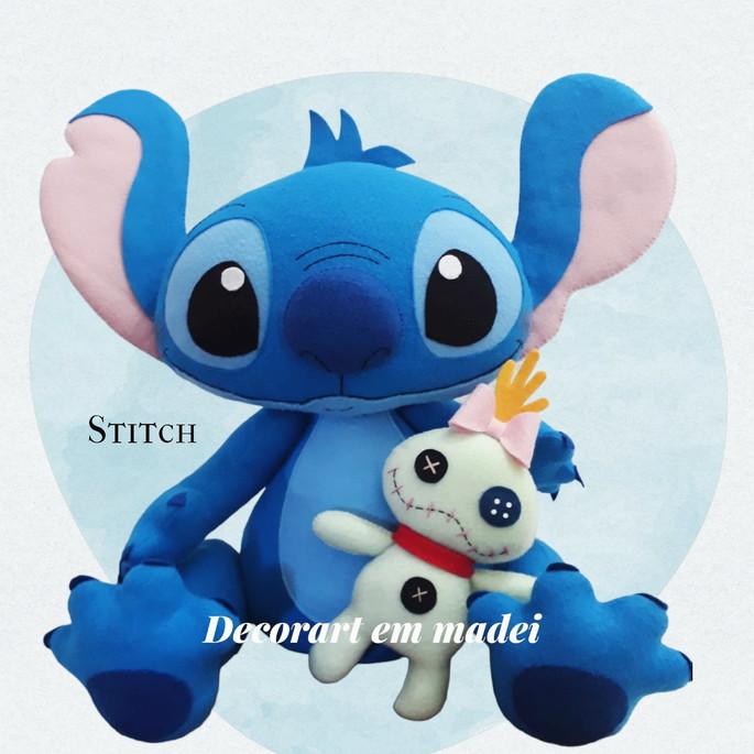 Stitch Boneco Decoração em Feltro