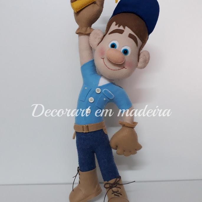 Boneco feltro decoração Conserta Félix (Detona Ralph)