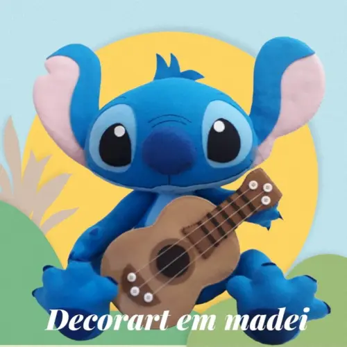 Stitch Boneco Decoração em Feltro