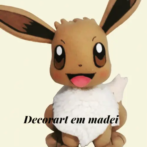 Eevee Pokemon boneco decoração em feltro