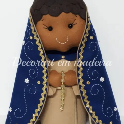 Nossa Senhora de Aparecida boneca em feltro