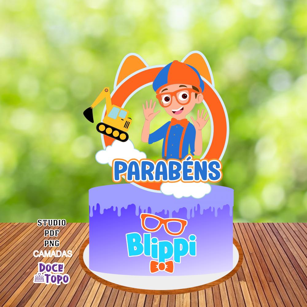 Topo de Bolo Blippi 01 Studio/PDF/PNG