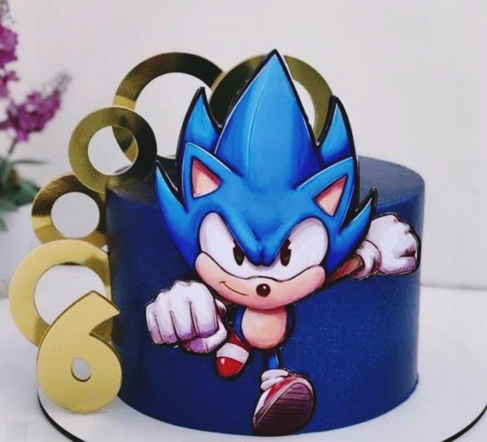 Topo de bolo sonic