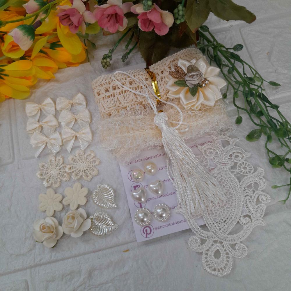 Kit de Fitas e Embellishment - Kit único e exclusivo