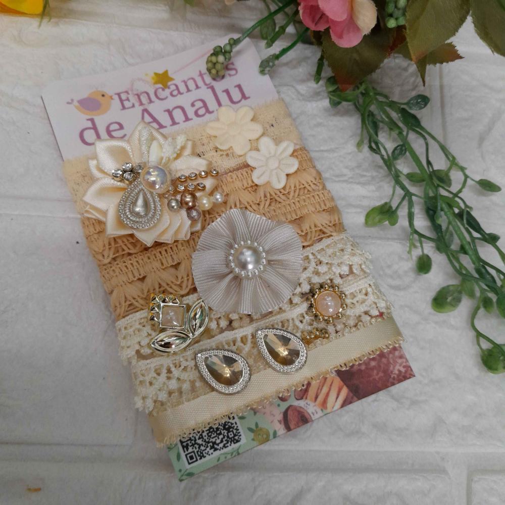 Kit de Fitas e Embellishment - Kit único e exclusivo