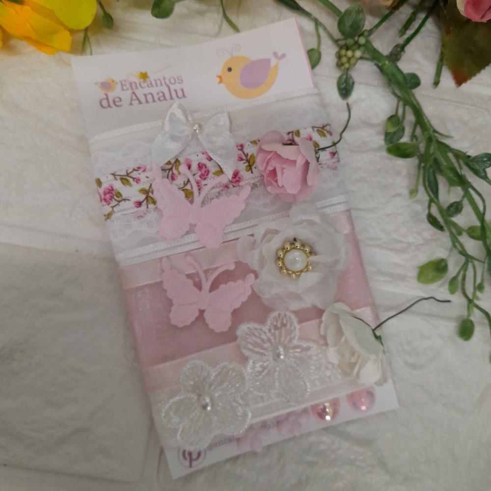 Kit de Fitas e Embellishment - Kit único e exclusivo