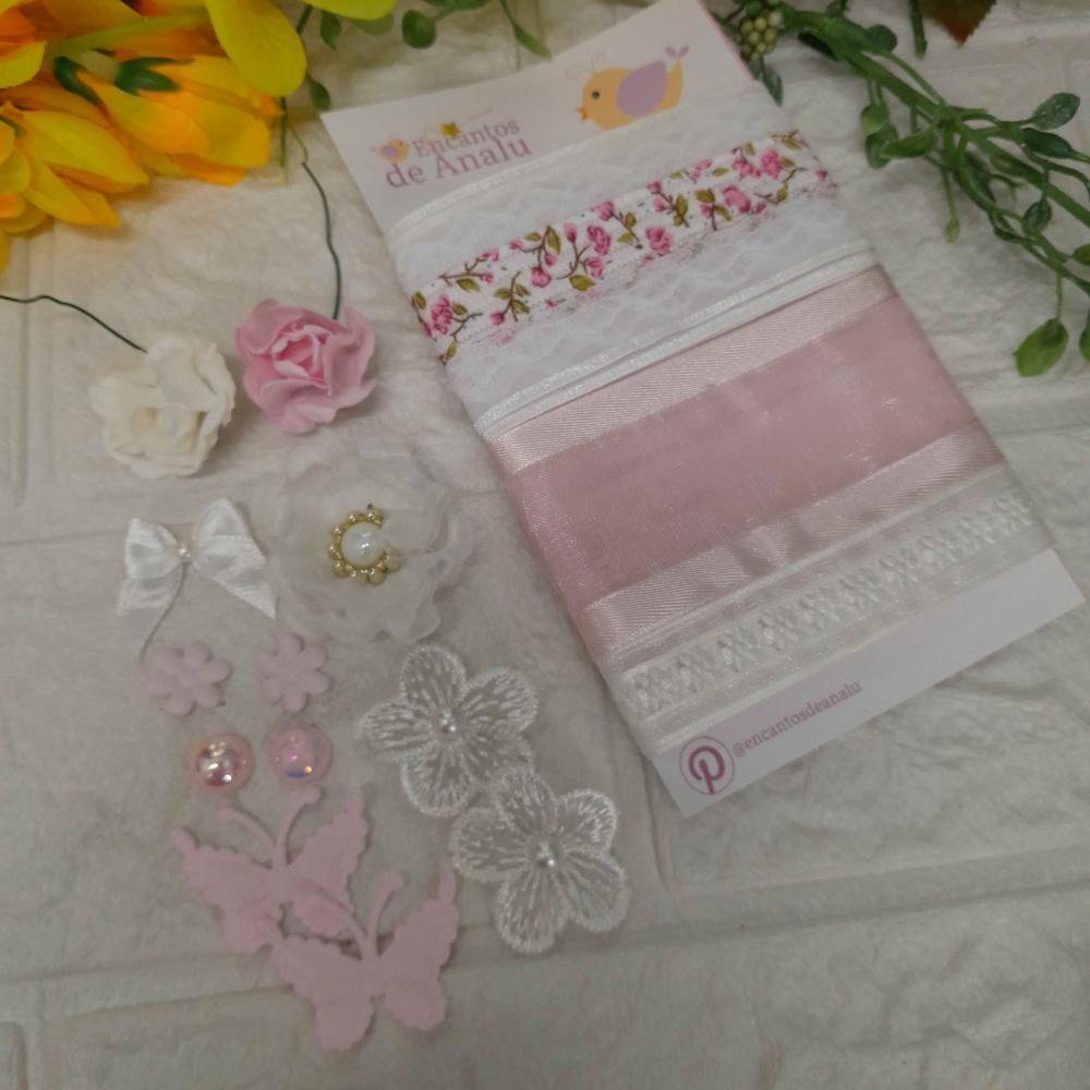 Kit de Fitas e Embellishment - Kit único e exclusivo