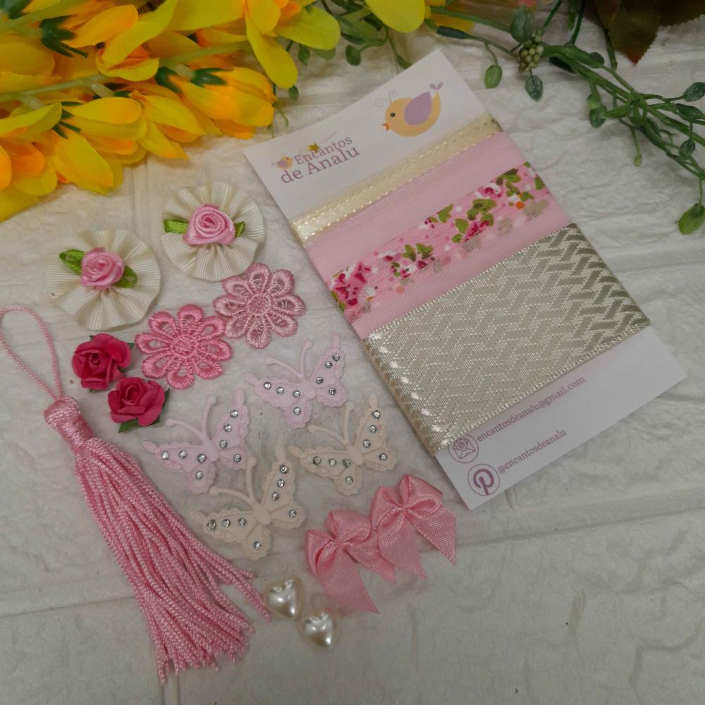 Kit de Fitas e Embellishment - Kit único e exclusivo